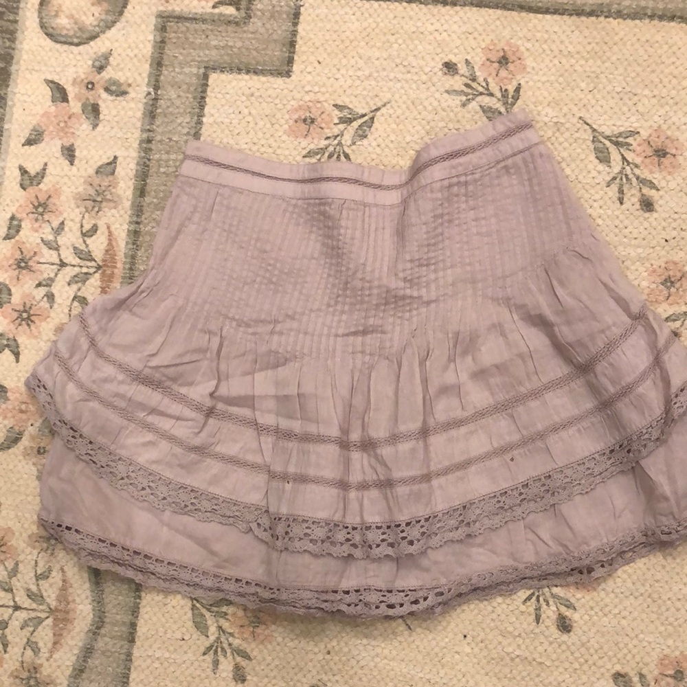 Free People Purple  Mini Skirt